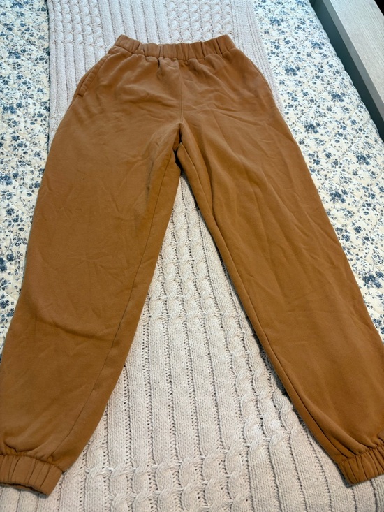 Hollister Pants - Hollister Caramel Brown Fleece-Lined Joggers